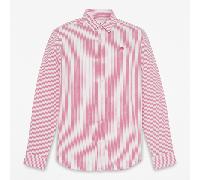 Timberland - Camicia in Seersucker a Maniche Lunghe a Righe da Uomo in rosso, Uomo, rosso, Taglia: M