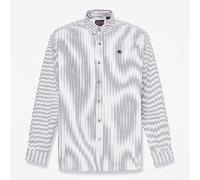 Timberland - Camicia Oxford Lake Warner a Righe da Uomo in nero, Uomo, nero, Taglia: 3XL