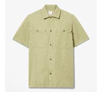 Timberland - Camicia Utility a Maniche Corte in Lino e Cotone da Uomo in verde, Uomo, verde, Taglia: XXL