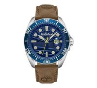 Timberland Orologio Uomo Carrigan TDWGB2230604 Quadrante e Lunetta Blu, Data, Cinturino Pelle