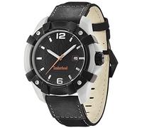 Timberland Chocorua-Orologio da uomo al quarzo con Display analogico e cinturino in pelle, colore: nero, 02B 13326JPGYB