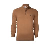 Timberland Cohas Brook Merino 1/4 Zip Sweater Dark Wheat Boot Taglia: L | Outlet | Uomo | Marrone