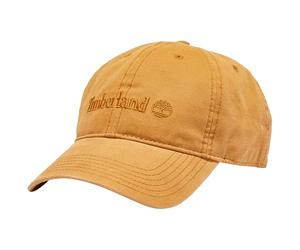 Timberland Cotton Canvas BB cap Self Backstrap Berretto da Baseball da Uomo, Beige, Taglia Unica