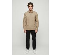 Timberland Cotton/linen Pocket Ls Shirt Lemon Pepper Taglia: XL | Camicie Casual Outlet | Uomo | Bianco