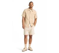 Timberland Cotton Linen Ss Utility Overshirt Medium Beige Taglia: S | Camicie Casual Outlet | Uomo | Bianco