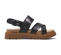 Timberland Cross Strap Sandal, Donna, Blk Full Grain, 39 EU