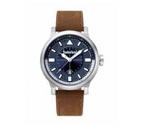 Timberland Driscoll TBL15248JS03 Men's 46mm Blue Dial Quartz Watch - Brown Leather Strap