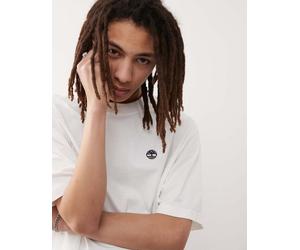 Timberland - Dunstan River - T-shirt oversize bianca con logo piccolo-Bianco 107-112 cm