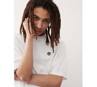 Timberland - Dunstan River - T-shirt oversize bianca con logo piccolo-Bianco 122-127 CM