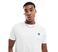 Timberland - Dunstan - T-shirt bianca con logo piccolo sul petto-Bianco 114-119 CM