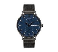 Timberland Eastmore Men's Watch TDWJK2001102 - Black Stainless Steel Case, Blue Dial, Black Mesh Bracelet