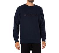 Timberland Embroidery Tonal, Felpa Girocollo da Uomo, TB0A6VG6 (IT, Testo, L, Regular, Regular, Blu Navy)