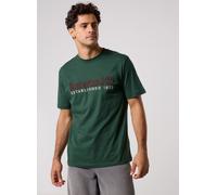 Timberland - T-shirt a Maniche Corte con Ricamo Established 1973 da Uomo in verde scuro, Uomo, verde, Taglia: S