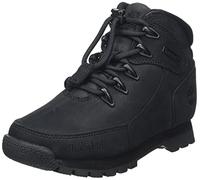 Timberland Euro Rock, Stivali Unisex - Bambini e ragazzi, Nero (Black Nubuck), 22 EU