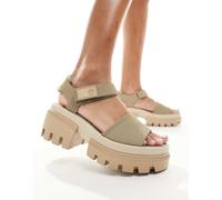 Timberland - Everleigh - Sandali color pietra con suola platform-Neutro 37.5