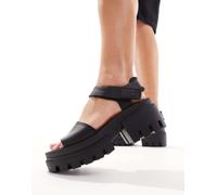 Timberland - Everleigh - Sandali neri con suola platform-Nero 38
