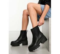 Timberland - Everleigh - Stivaletti Chelsea neri in pelle pieno fiore-Nero 41.5