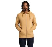 Timberland Exeter River Brushed Back Full Zip Hoodie Light Wheat Taglia: L | Giacche leggere Outlet | Uomo | Marrone