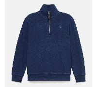 Timberland - Felpa con Zip a un Quarto Indigo da Uomo in blu scuro, Uomo, blu, Taglia: M