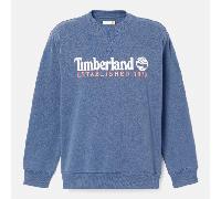Timberland - Felpa Girocollo Established 1973 da Uomo in blu scuro, Uomo, blu, Taglia: S