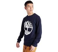 Timberland Core Logo Crew BB Felpa, Blu, L Uomo