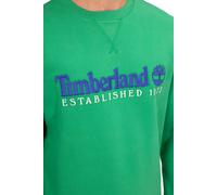 Timberland Established 1973 Embroidery Logo Brush Back Crew Neck WB Maglia di Tuta, Verde (Celtic Green), M Uomo