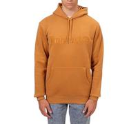 Timberland - Felpa Uomo Invernale con Logo e Cappuccio (IT, Testo, 3XL, Regular, Regular, Biscotto)