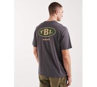 Timberland - Gas Station Back Graphic Tee - T-shirt L grigio