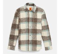 Timberland - Giacca-camicia in Misto Lana da Uomo in bianco, Uomo, bianco, Taglia: L