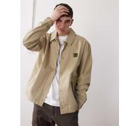 Timberland - Giacca coach in ripstop beige con logo sul petto-Neutro 122-127 CM
