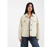 Timberland - Giacca trucker in tela color stucco-Neutro M