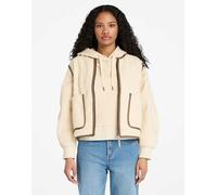 Timberland - Gilet in pile borg beige-Bianco L