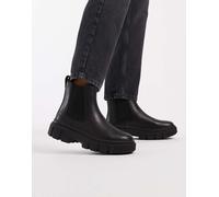 Timberland - Greyfield - Stivaletti Chelsea neri in pelle pieno fiore-Nero 42