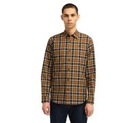 Timberland Herringbone Flannel Check Shirt Dark Wheat Boot Taglia: S | Camicie Casual Outlet | Uomo | Marrone