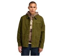 Timberland Kempshire Washed Canvas Chore Jacket Dark Olive Taglia: M | Giacche leggere Outlet | Uomo | Verde