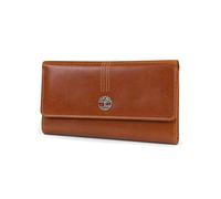 Timberland Leather RFID Flap Wallet Cluth Organizer, Portafogli Donna, Cognac (Buff Apache), Taglia Unica