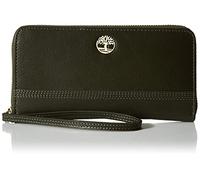 Timberland Leather RFID Zip Around Wallet Clutch with Wristlet Strap, Cinturino da Polso Donna, Foglia D'uva, Taglia Unica