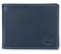 Timberland Leather Wallet with Attached Flip Pocket Accessorio da Viaggio-Portafoglio bi-Fold, Navy (Nuvoloso), Taglia Unica Uomo