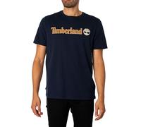 Timberland T-Shirt da Uomo Kennebec River Linear Logo Blu Taglia S Codice TB0A5UPQ433 Blu