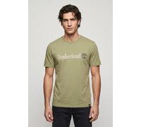 Timberland Linear Logo Short Sleeve Tee Light Green Taglia: M | Magliette basic Outlet | Uomo | Verde