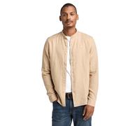 Timberland Linen Korean Collar Shirt Medium Beige Taglia: L | Camicie Casual Outlet | Uomo | Marrone