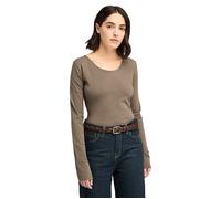 Timberland Long-sleeve Slim Fit Tee Chocolate Chip Taglia: L | Outlet | Donna | Marrone