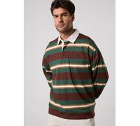 Timberland - Polo Rugby a Maniche Lunghe da Uomo in marrone scuro, Uomo, marrone, Taglia: XL