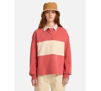 Timberland - Lush - Polo stile rugby rosso minerale S