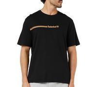 Timberland Short Sleeve Tee 3 Tier3 T-Shirt, Black, S Uomo