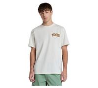Timberland - T-shirt a maniche corte bianco vintage con stampa "Timbs" sul petto 107-112 cm