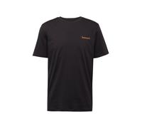 Timberland - T-shirt nera con scritta piccola del logo-Nero 99-104 CM