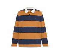 Timberland - Polo a maniche lunghe stile rugby color zaffiro scuro/grano-Blu 99-104 CM