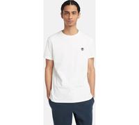 Timberland Maglietta da uomo TFO Left Chest Logo Jersey Crew Tee - Slim - Bianco S