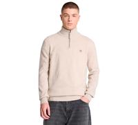 Timberland - Maglione con Zip a un Quarto in Lana Merino Cohas Brook da Uomo in beige chiaro, Uomo, beige, Taglia: L